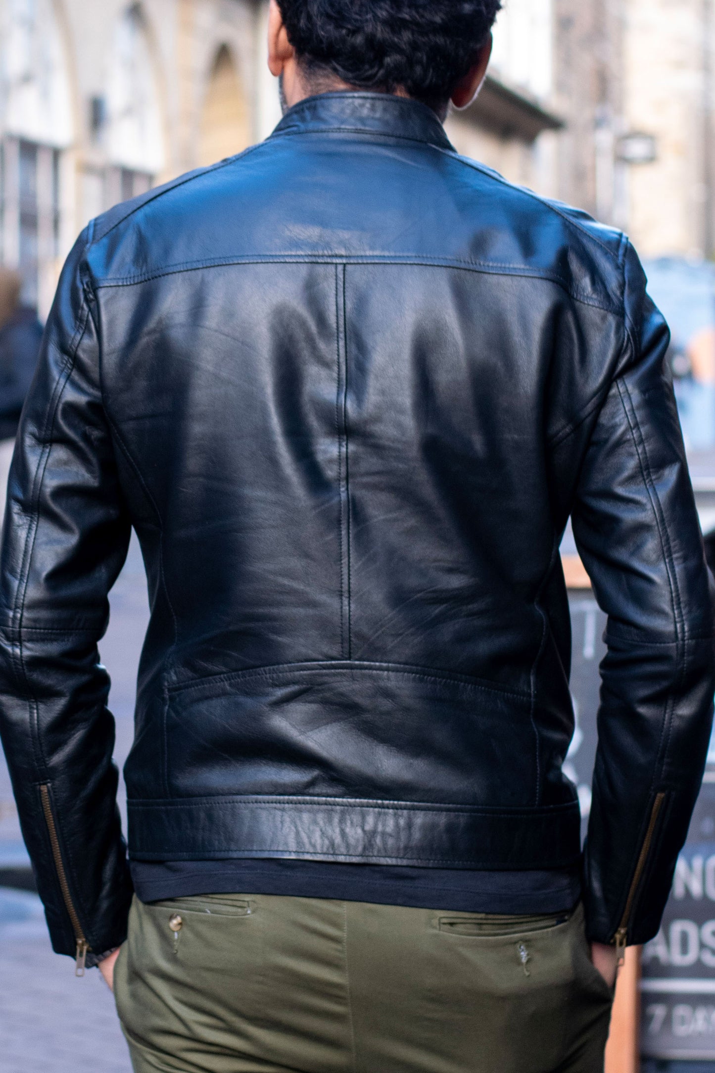 The Timeless Classic - Men's Real Leather Jacket Black