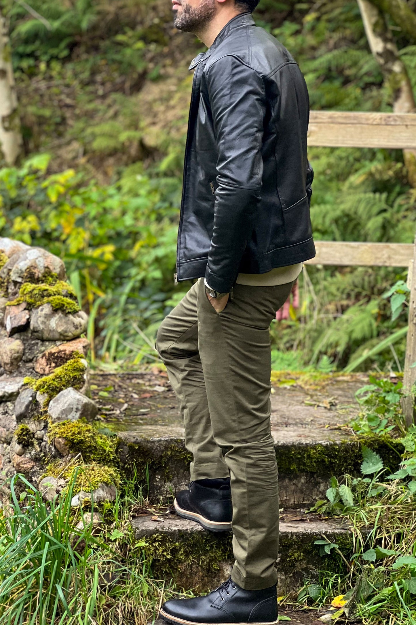 The Timeless Classic - Men's Real Leather Jacket Black