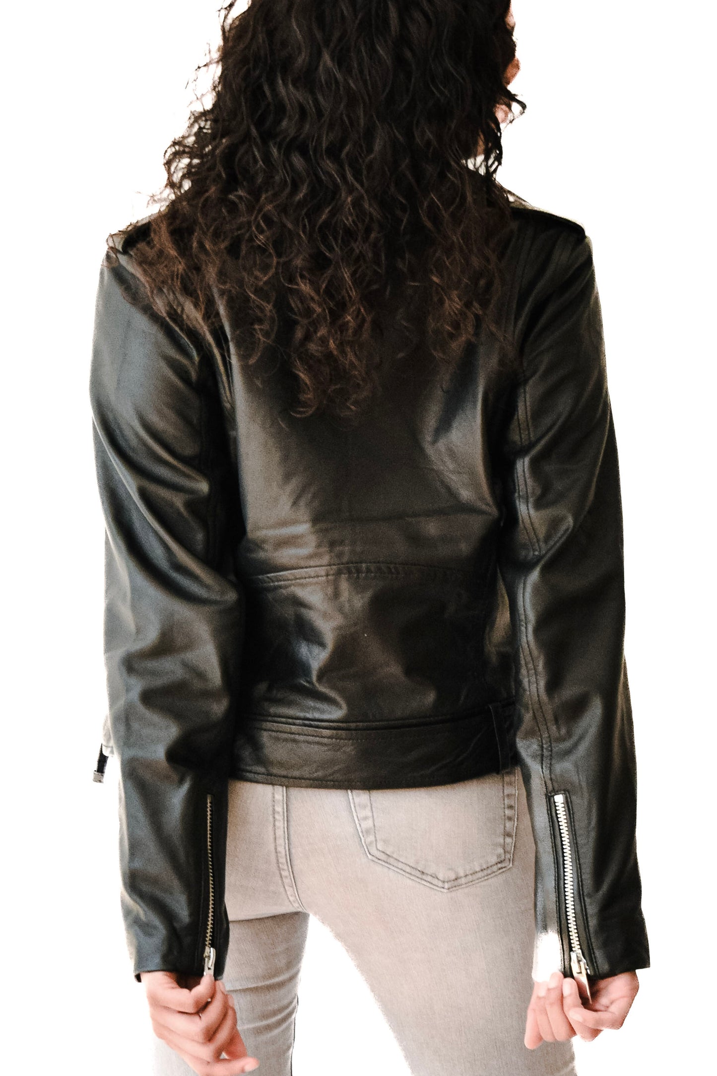 Timeless Glamour - Premium Women's Real Leather Jacket Black